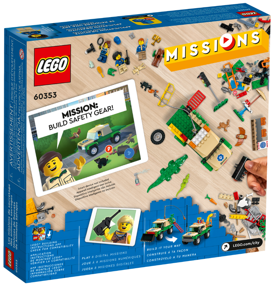 Конструктор LEGO City 60353 Wild Animal Rescue Missions