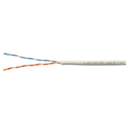 Cabeus UTP-2P-Cat.5e-SOLID-LSZH-GY Кабель витая пара UTP (U/UTP), категория 5e, 2 пары (24 AWG), одножильный, серый LSZH, нг(А)-HF, (305 м)