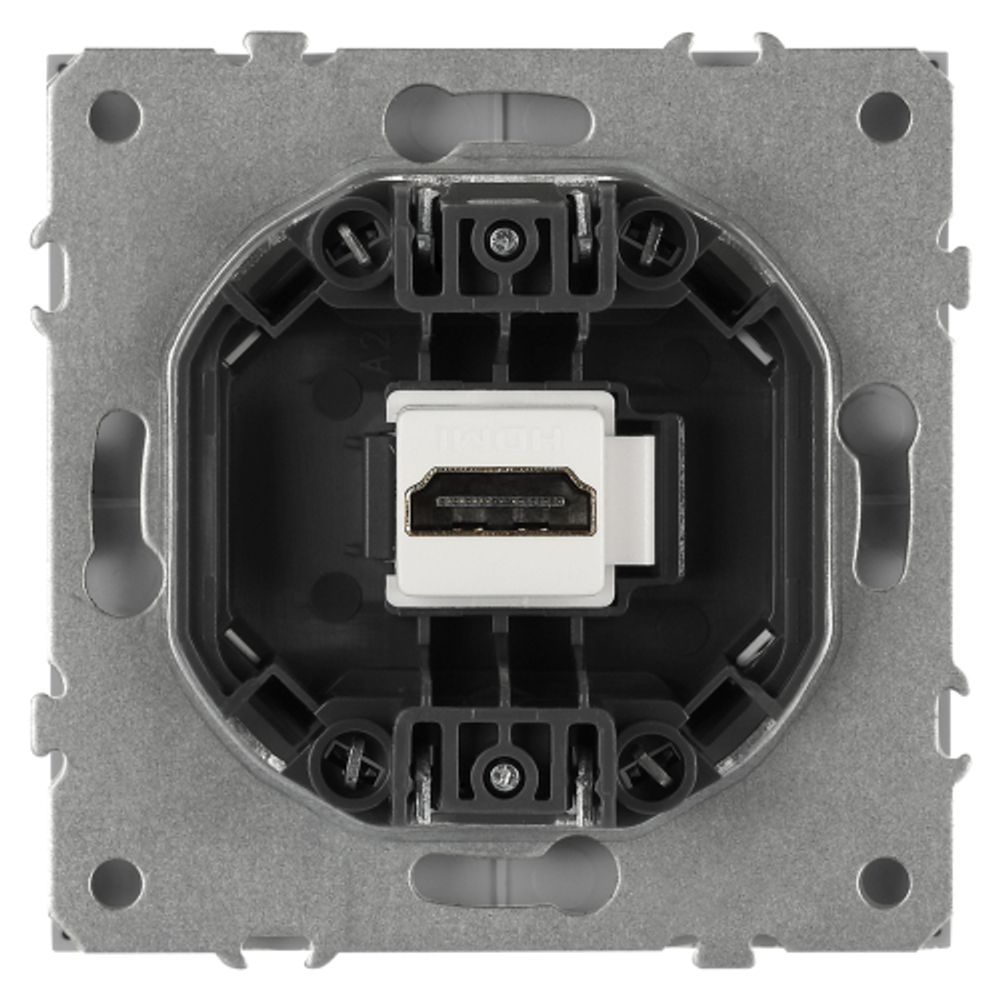 Розетка ЭРА Galaxy 15-3114-03 HDMI IP20 алюминий | Эра Galaxy