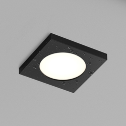 DK3015-BK Встраиваемый светильник влагозащ., IP 44, 50 Вт, GU10, черный, алюминий