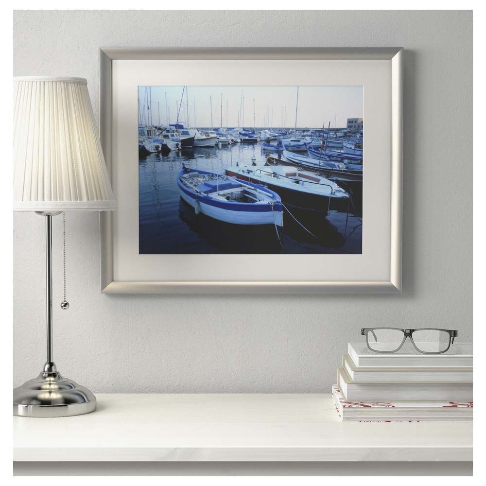 IKEA SILVERHÖJDEN  (ИКЕА СИЛВЕРХÖЙДЕН)  -  Рамка, серебро, 40x50 см