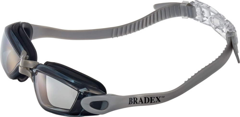 Очки для плавания, серия "Комфорт+", серые, цвет линзы - серый