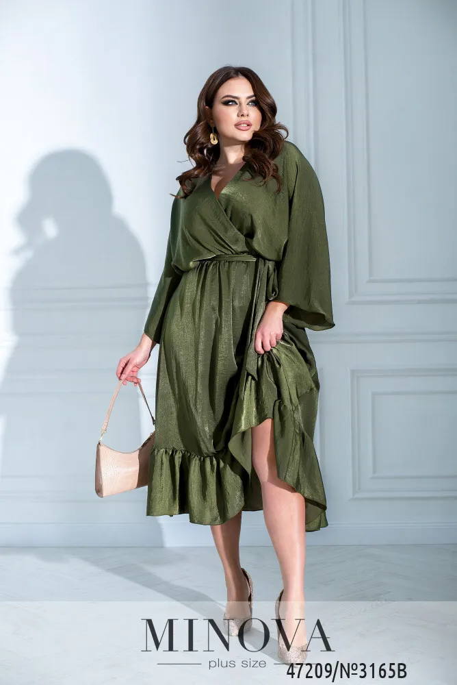 Платье 3165B-Хаки Minova