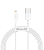 Кабель Baseus USB - Lightning 1.5M 2.4A White (CALYS-B02)