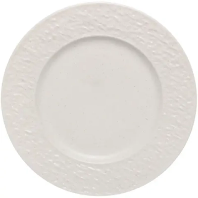 Тарелка керамическая обеденная «Perfetto» 27см фактурный узор, бежевая