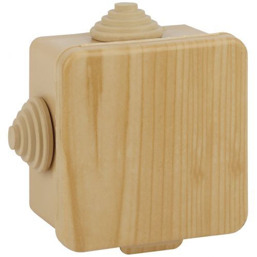 Коробка распаячная ОП КОР 65х65х50мм с гермовводами 4 вх. IP54 сосна Эра Б0043227 Коробка распаячная ОП КОР 65х65х50мм с гермовводами 4 вх. IP54 сосна Эра Б0043227