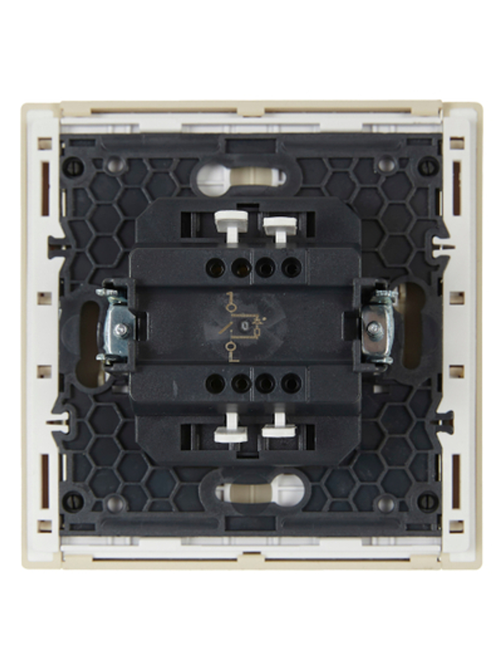 FORTE&PIANO Выключатель 1-клавишный с индикацией 10А FP402 ваниль IEK