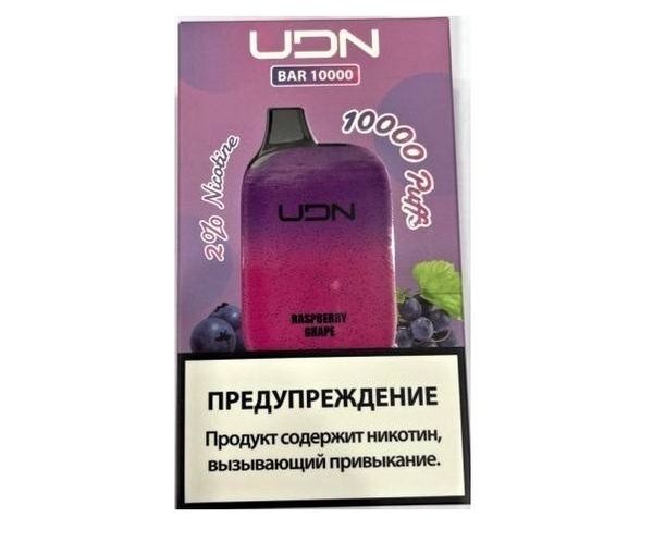 Купить Одноразовый Pod UDN BAR - Raspberry Grape (10000 затяжек)