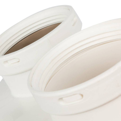 STOUT Элемент дымохода Ø80/80 адаптер для подкл. разд. труб (совместимый  Bosch (фланец ) PP-Ryton