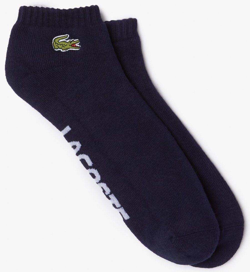 Теннисные носки Lacoste SPORT Branded Stretch Cotton Low-Cut Socks 1P - небесный