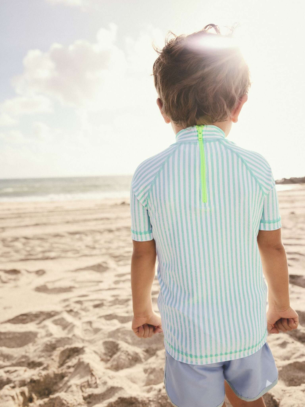 Рашгард для мальчика Next E22-295, Зеленый, Белый