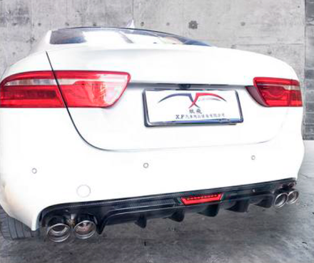 Карбоновый диффузор заднего бампера для Jaguar XE 2015-2019 Ягуар