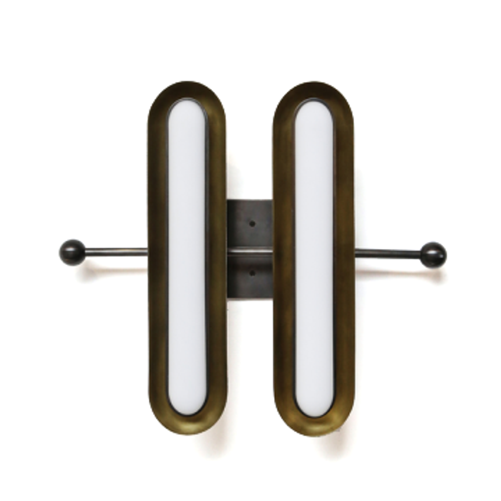 Wall design lamp  Circuit by Apparatus (2 lampshade )