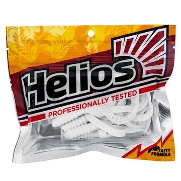 Твистер Helios Credo Four tail 2,35"/6,0 см White & Sparkles 10шт. (HS-20-002)