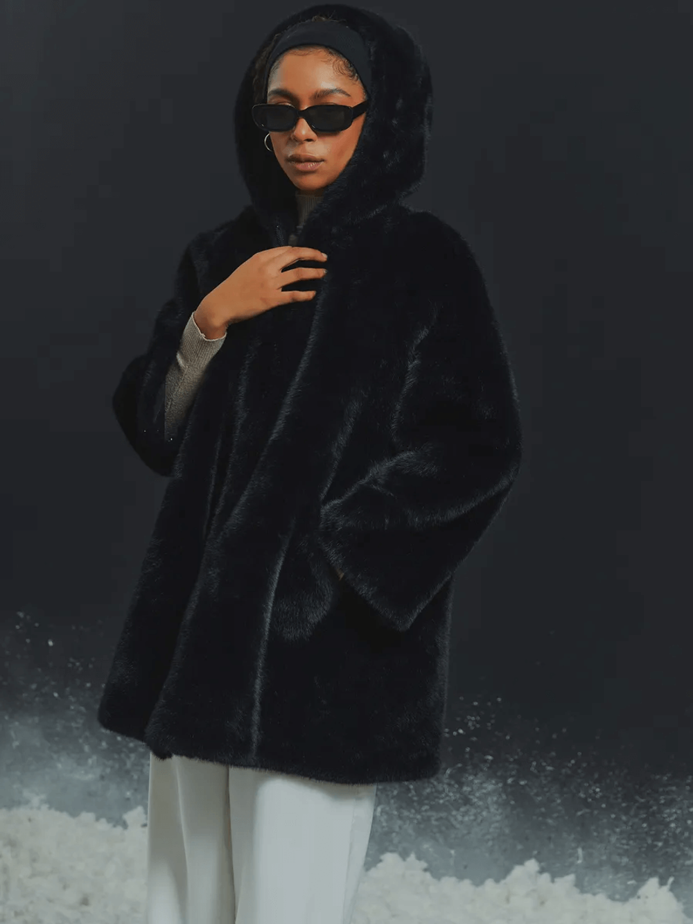 Шуба искусственная, SilverFox (арт. 2456)