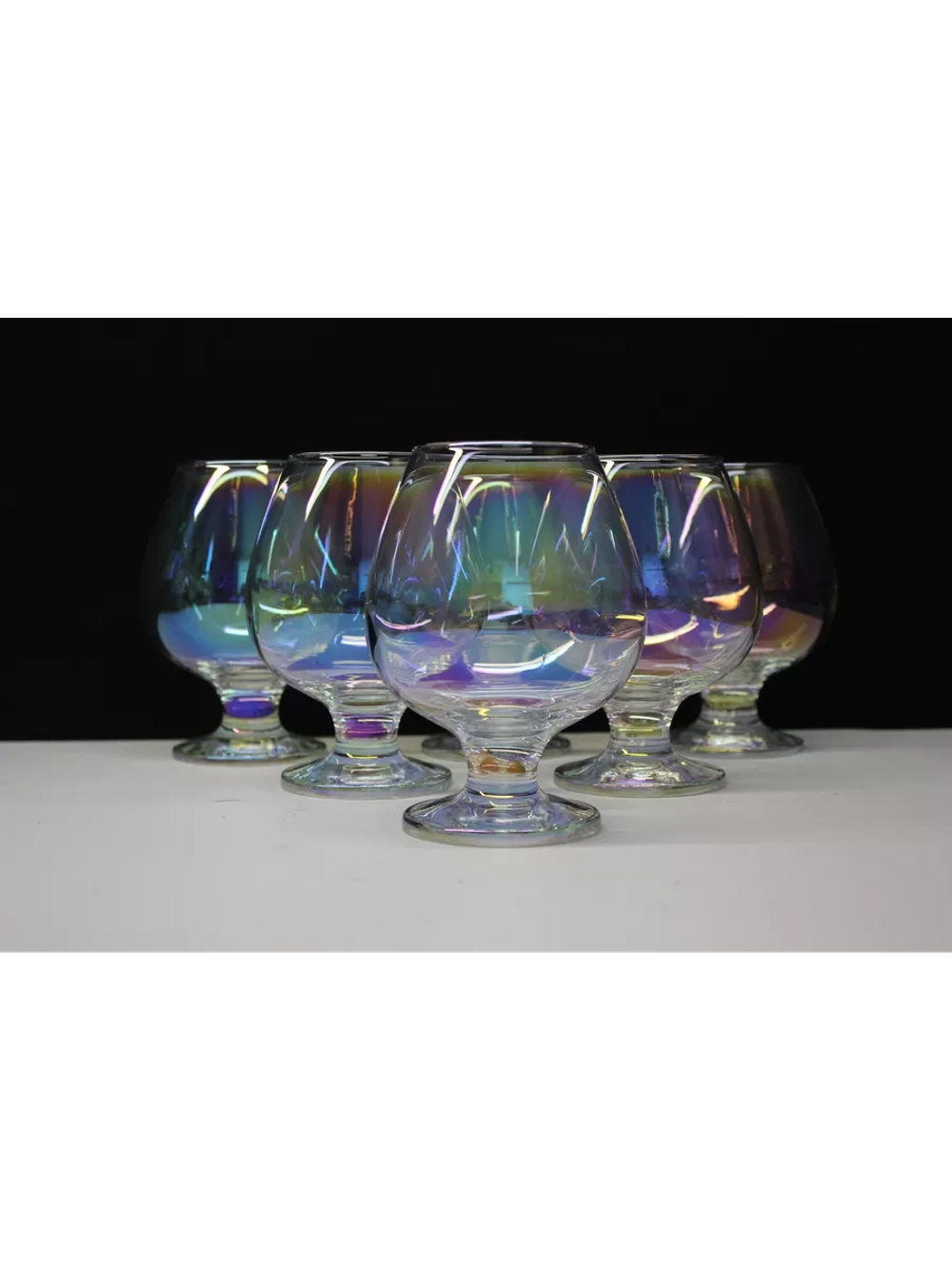 Бокалы для коньяка 6 шт 395 мл " Радужная коллекция"