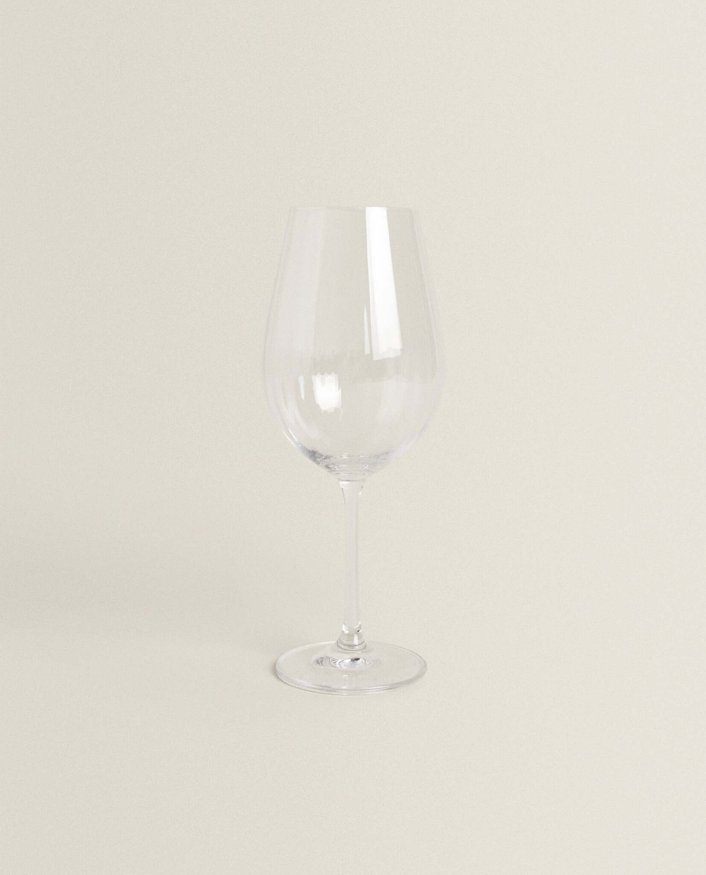 ZARA HOME ПРИПОДНЯТЫЙ ХРУСТАЛЬНЫЙ БОКАЛ ДЛЯ ВИНА