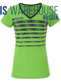 Женская теннисная футболка Tecnifibre Lady F2 T-Shirt - зеленый