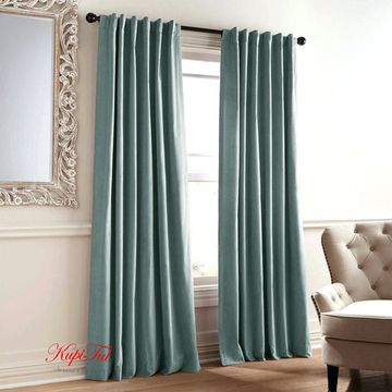 Шторы бархат Royal (светло-голубой)