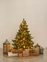 Елка с гирляндой «Валерио» (Литая+пвх) 150 см / 1,5 м