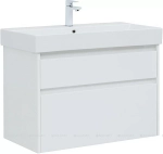 Тумба с раковиной Aquanet Nova Lite 249936 85 белый глянец