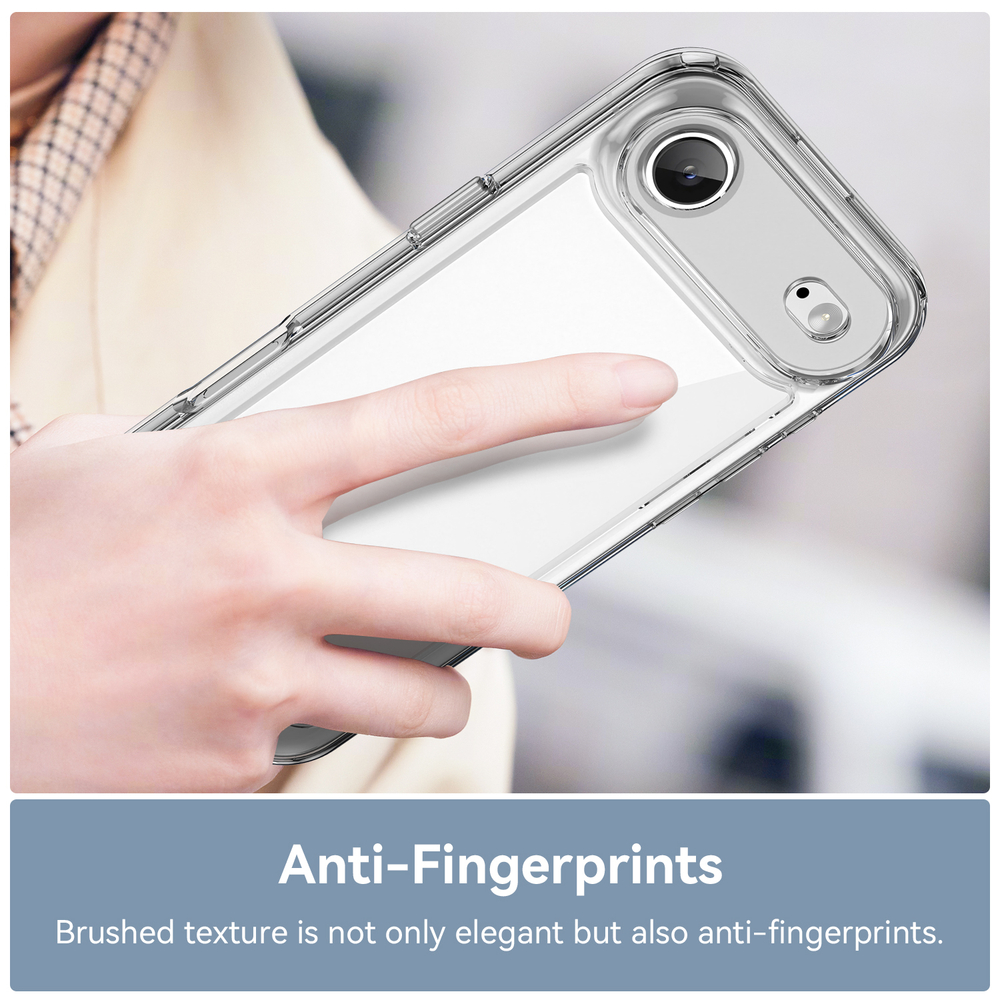 Прозрачный чехол для iPhone Air, с усиленными защитными рамками