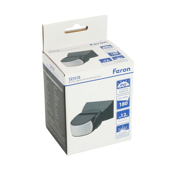 Датчик движения 1200W 12m 180° Feron SEN18 51576