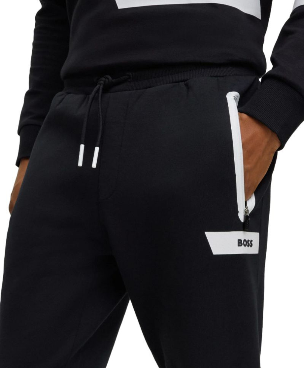 Мужские теннисные штаны BOSS Hadiko 1 Tracksuit Bottoms - черный