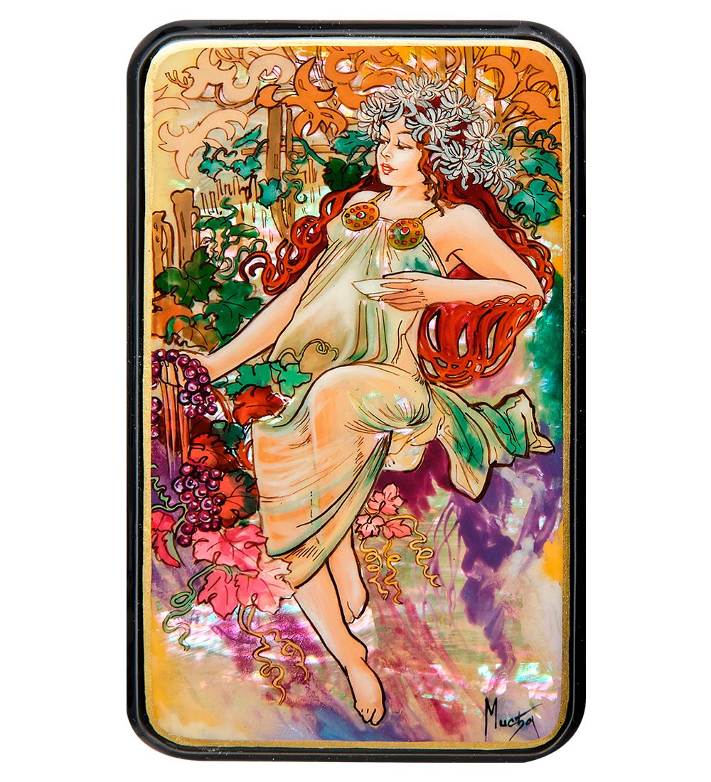 Народные промыслы ШК-55/183-D Шкатулка «Осень» исп. Маркова