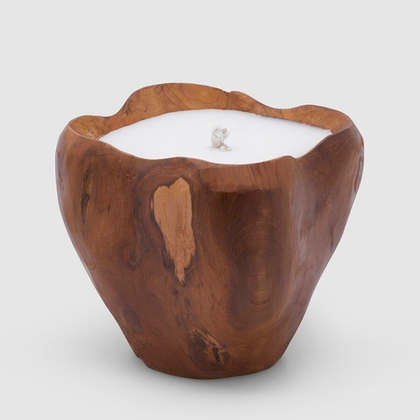 Свеча в дереве 21 см