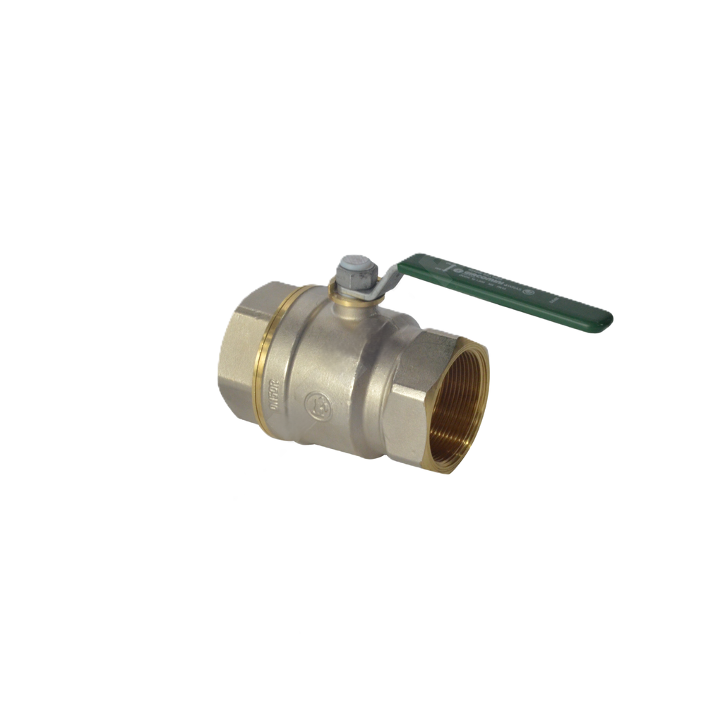 Кран шаровой латунь хром R250W Ду 20 Ру42 ВР рычаг зеленый Giacomini R250WX024