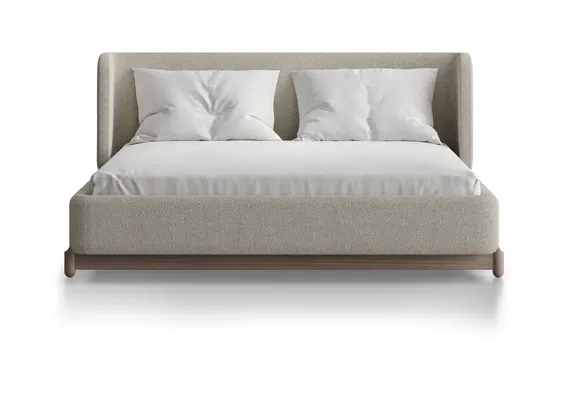 Кровать Basic спальное место 140*200 см (молочный, букле)