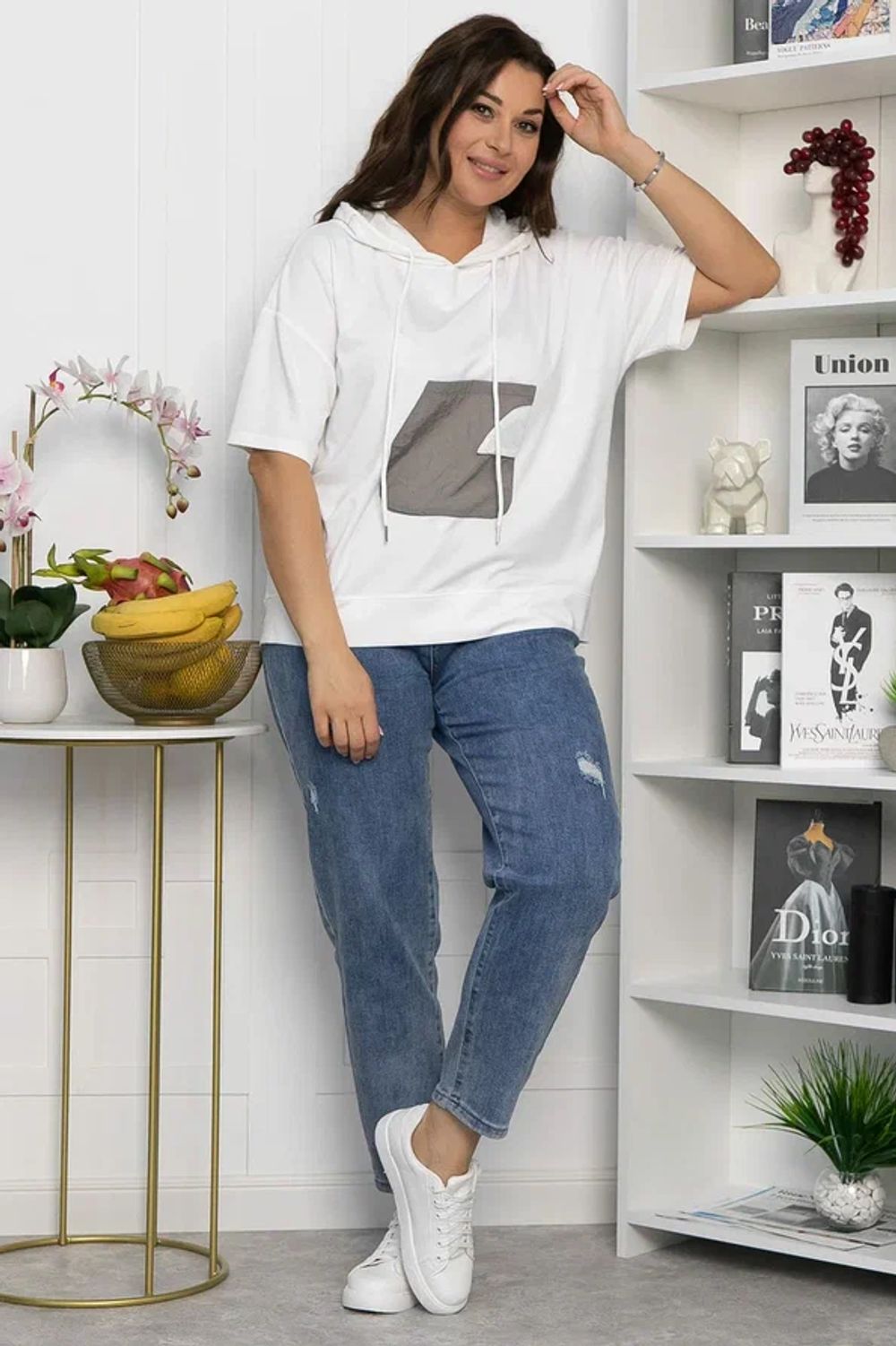 Блуза Мелика (белая) Б13939-1М LT Collection