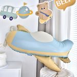 Шар (31''/79 см) Фигура, Самолет, Сатин, 1 шт.