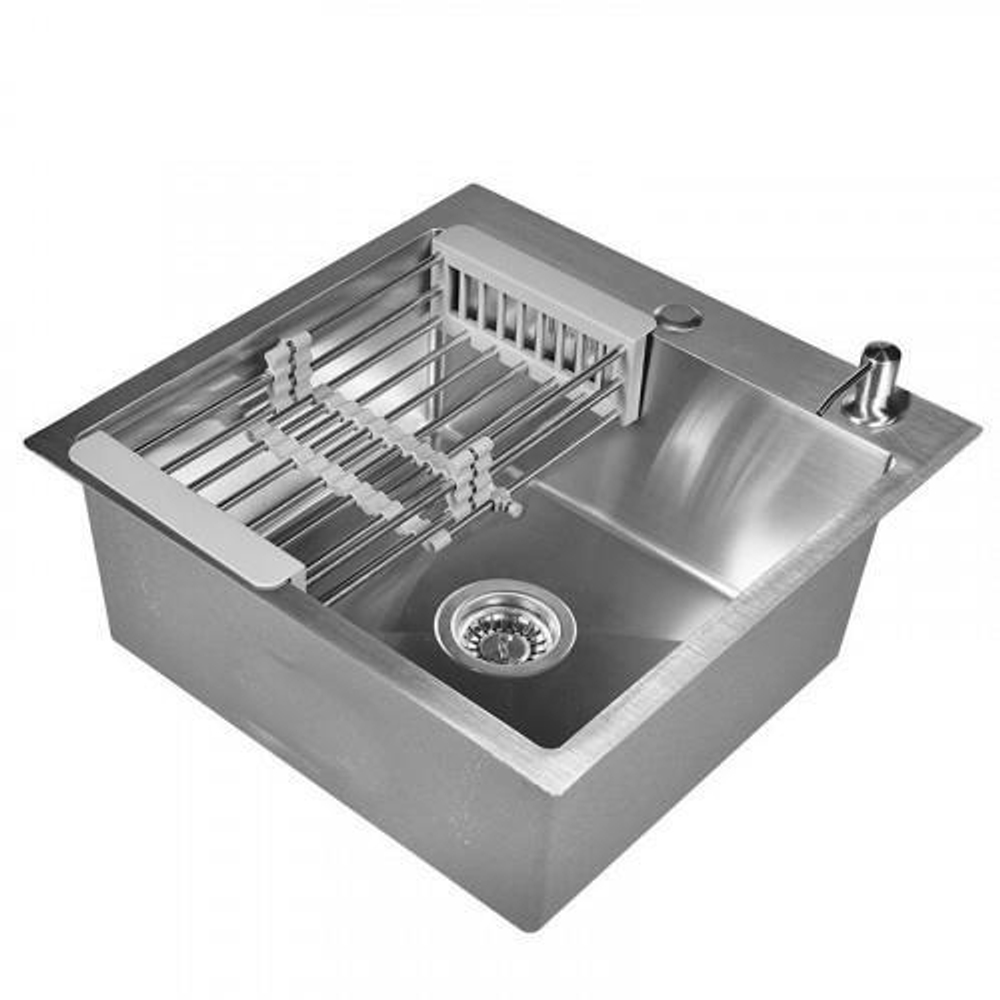 Комплект кухонной мойки WISENT WGS35050 Satin