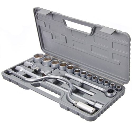 Набор головок ЕРМАК 19 предметов 10-32мм с карданным шарниром 1/2