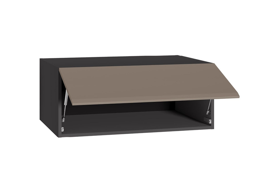 Сидней шкаф антресольный 16.314.01 Антрацит / Капучино