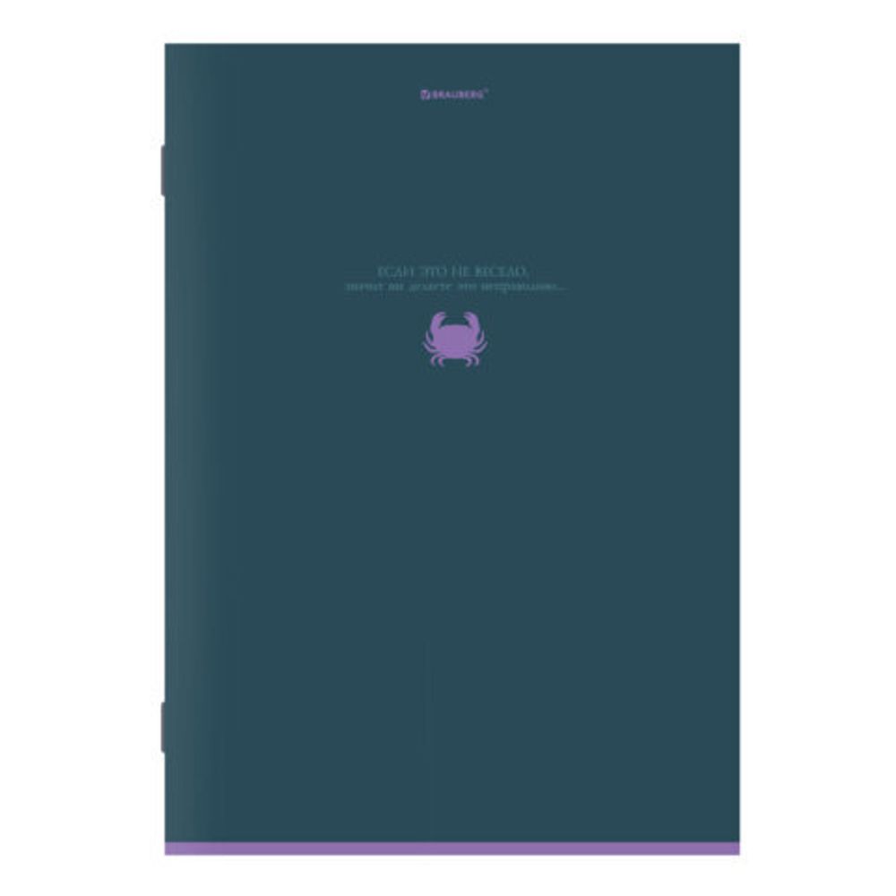 Тетрадь А4, 96 л., BRAUBERG, скоба, клетка, глянцевый лак, "Monocolor", (микс в спайке), 405322