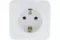 Розетка Systeme Electric BLANCA с заземлением накладная белая 35770