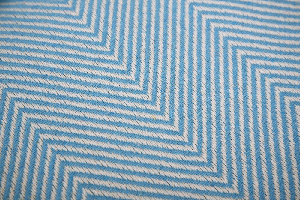 Плед-покрывало из хлопка "Venera", Ёлочка, цвет Голубой