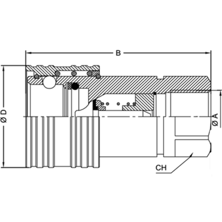 БРС ISO A BSP 1.1/4 - D1.1/4 Розетка VSAA