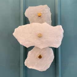 Бра Cloyd KNOSS-A W1 / выс. 35 см - алебастр - латунь (арт.20269)