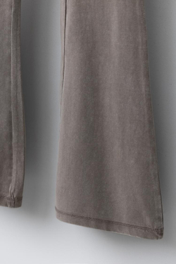 ZARA ЛЕГИНСЫ FLARE, СЕРОВАТО-КОРИЧНЕВЫЙ