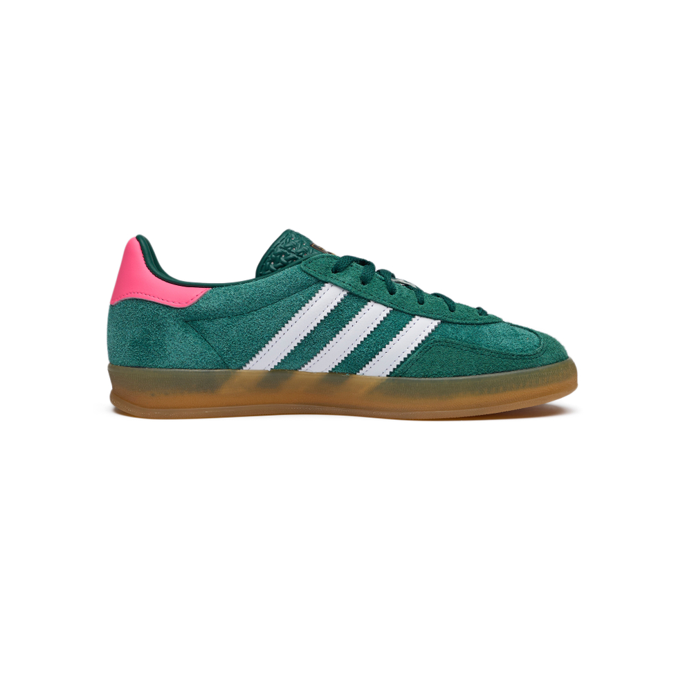 Кроссовки Adidas Gazelle Indoor "Collegiate Green Pink"