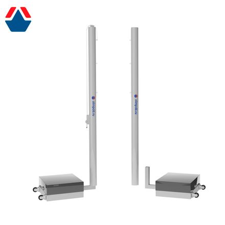 Стойки универсальные мобильные алюминиевые 100х120 с механической лебедкой