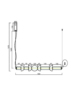 Подвесной светильник Maytoni MOD210PL-L39BS3K