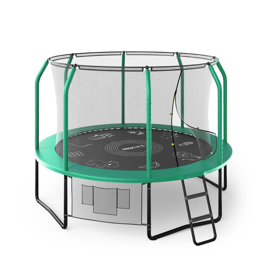 Батут unix line supreme game 10 ft (green)
