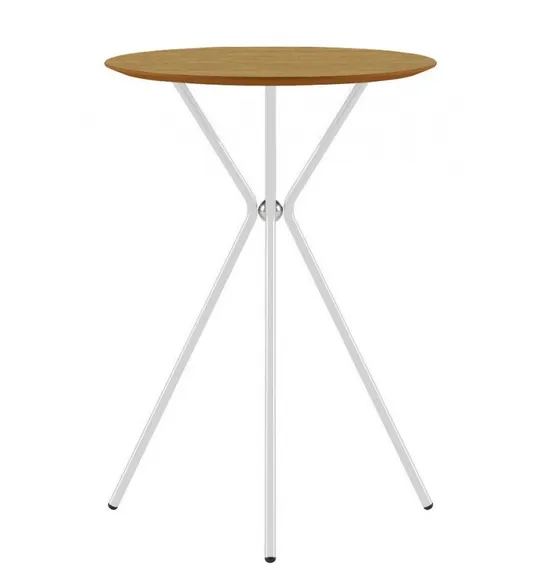 Барный стол Kilig Ø60х110 см, белый, американский беленый дуб