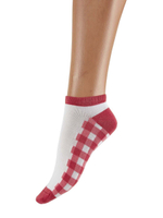 Набор из 2 пар носков Bamboo Socks - с вишенками и в клетку (Размер: S-M-L) (Цвет: разноцветный)