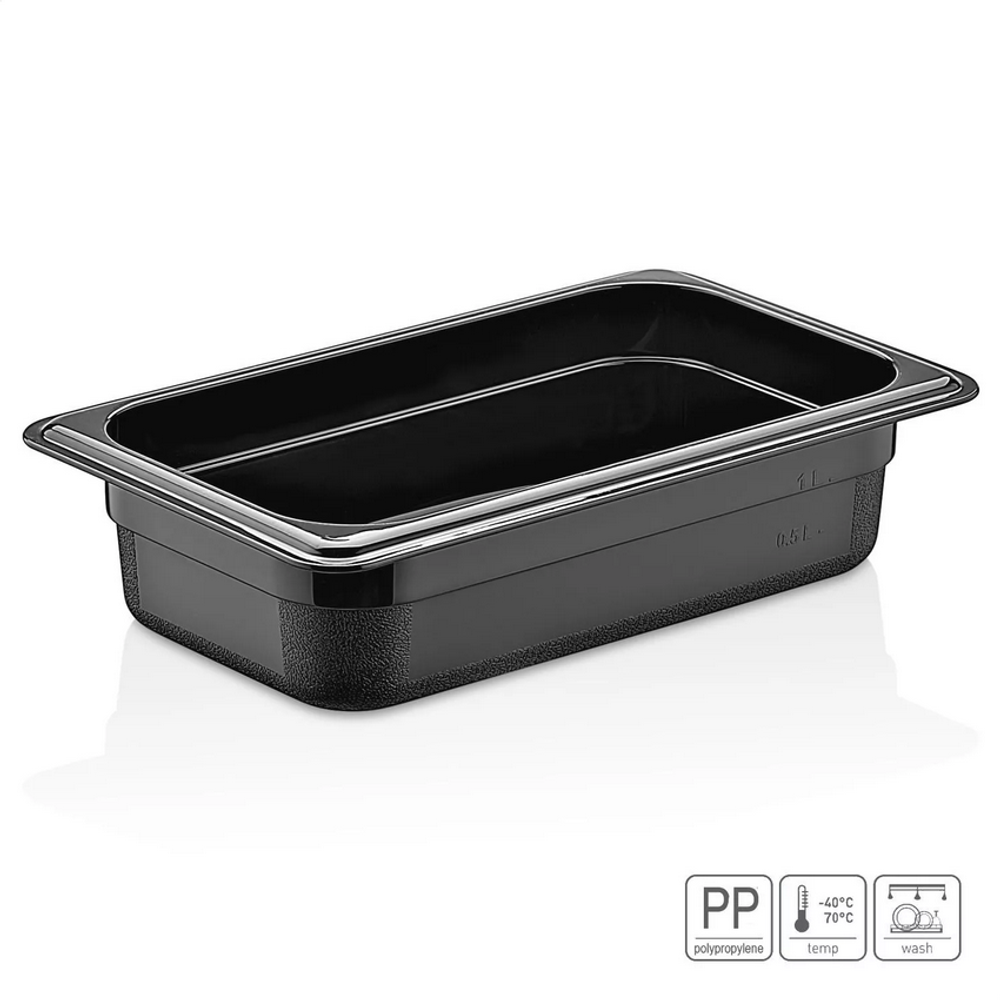 Гастроемкость GN1/4-65 PP черный